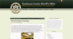 Desktop Screenshot of hardemancountysheriff.org