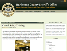 Tablet Screenshot of hardemancountysheriff.org